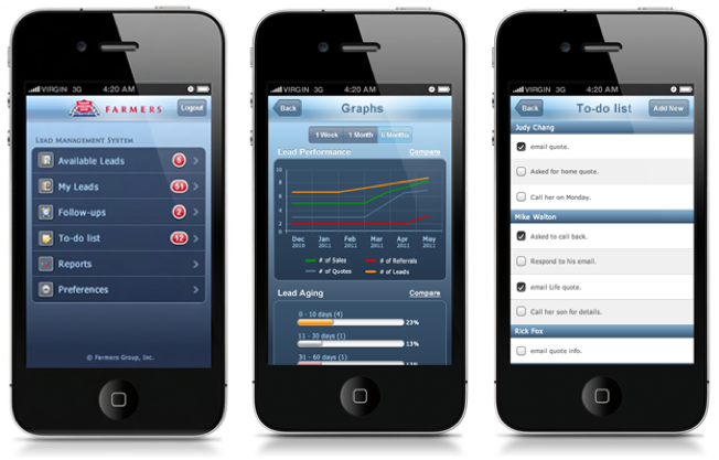 LMS iPhone App Design